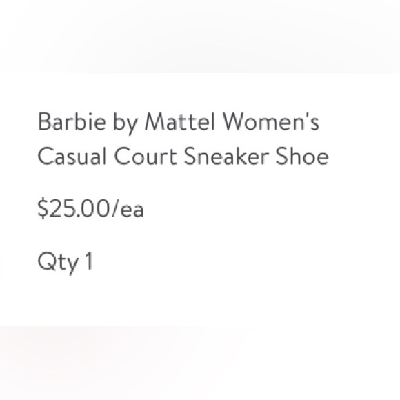 Be comfortable & step in style with these Barbie Low-top sneakers. - Picture 2 of 9